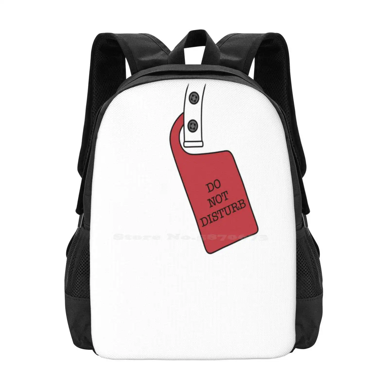 Не безпокойте вратата знак училищни чанти за тийнейджърки лаптоп пътни чанти не безпокойте врата знак символ етикет известие фраза
