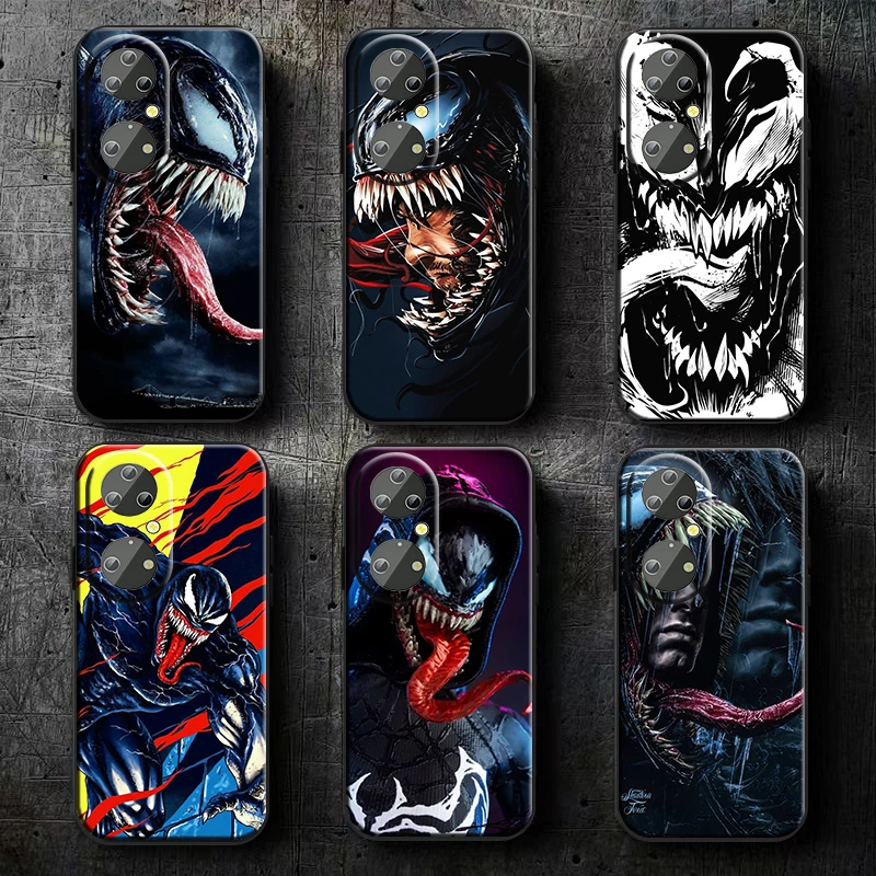 Marvel Avengers Hero Venom калъф за телефон за Huawei P50 P40 P30 P20 Lite 5G Nova Plus 9 SE Pro 5T Y9S Y9 Prime Y6 Balck TPU
