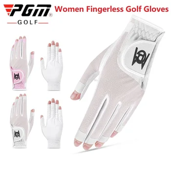1 чифт женски ръкавици за голф Ръкавици за лява дясна ръка Дишаща кожа Ръчно облекло Без пот Ръкавици против хлъзгане Дамски консумативи за голфъри