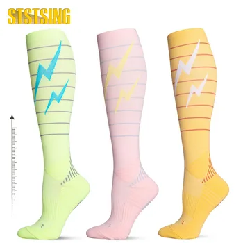 1 чифт компресионни чорапи за жени и мъже Циркулацията 15-20 mmHg е най-добрата подкрепа за атлетично бягане, туризъм