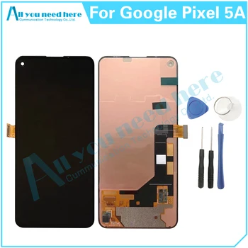 100% Тест AAA за Google Pixel 5A LCD дисплей сензорен екран дигитайзер събрание за Pixel5A ремонт части замяна