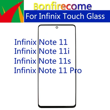 10Pcs\Lot преден екран за Infinix Note 11 Pro 11s 11i сензорен панел LCD Out стъкло с OCA лепило замяна