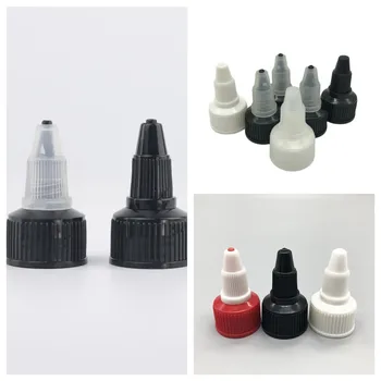 10Pcs Squeeze Lid 20-410 24-410 Дозиращи капачки Twist Top Cap Sharp Mouth Пластмасови Twist Off капачки за занаятчийска боя прах бутилка