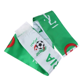 12*145CM Алжир флаг потребителски шал футболен отбор шалове печат сатен банер
