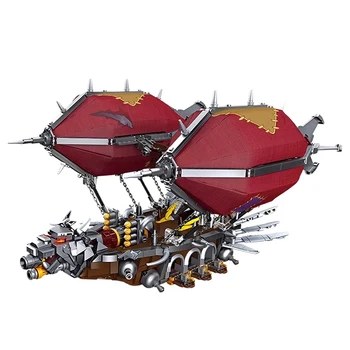 1855 PCS дирижабъл Модел градивни елементи Warcraft магически свят Звезден кораб Чукът на Оргрим Войни оръжие лодка тухла Creative Expert играчка