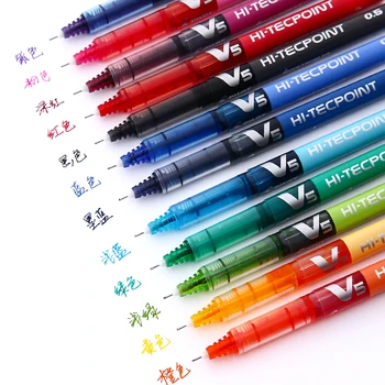 1pc пилотен V5 цвят гел мастило писалка 0.5mm HI Tecpoint бонбони писане рисунка японски канцеларски офис училище