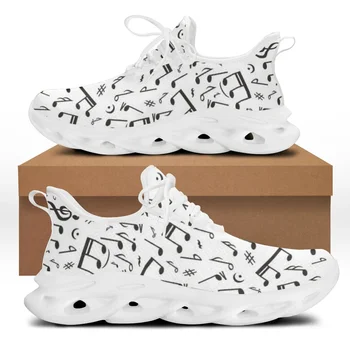 2022 Teen момчета модни обувки музика бележки дизайн случайни маратонки тийнейджъри нехлъзгащи трайни обувки за ходене безплатна доставка