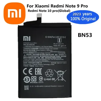 2023 100% оригинална батерия BN53 за Xiaomi Redmi Note 9 Pro Note9 Pro / Redmi Note 10 pro (Global) 5020mAh батерии Bateria