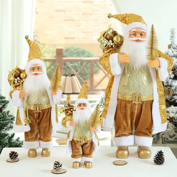 2023 Navidad Голям Дядо Коледа кукла орнаменти Коледа Декорация на дома Коледна фигурка подарък Коледно парти консумативи Натал подарък