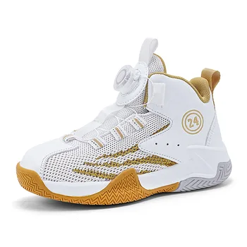 2023 Нови детски баскетболни обувки за момчета Маратонки за бягане Дишаща мрежа Детски спортни обувки Детско момче кошница Обувки за треньори