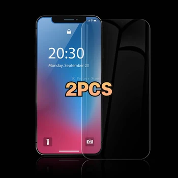 2PCS Пълно покритие 9H закалено стъкло за IPhone 11 12 13 14 Pro Max екран протектор за IPhone X XR XS Max 7 8Plus SE2 SE3 филм