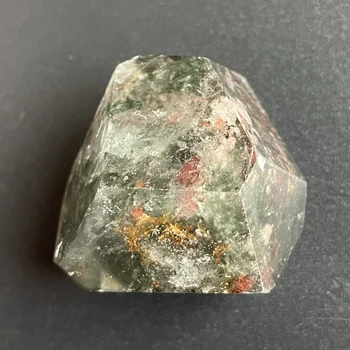 35g естествен зелен фантом свободна форма кристал рок декорация груб полиран кварцов камък изцеление Z1117