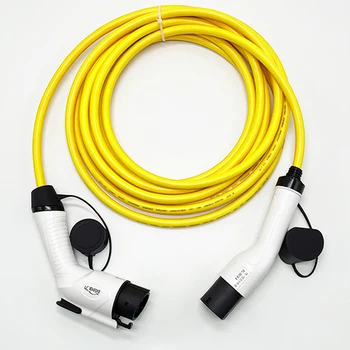 3KW 250V 16A 5M EV кабел за зареждане 1Phase Type2 To Type1 или IEC 62196-2 кабел Цвят Жълт или черен
