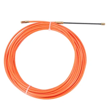 4Mm 10 метра оранжево направляващо устройство Найлонов електрически кабел Push Pullers Duct Snake Rodder Fish Tape Wire