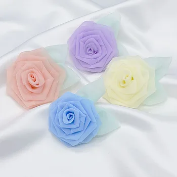 50Pcs 7cm корейски стил изкуствени цветни глави DIY коприна парти декорация Брак decoração para casa Фалшиви рози