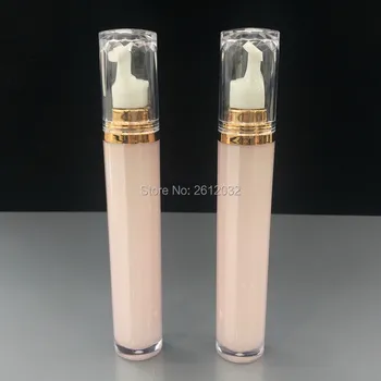 50pcs 15ML Празна акрилна розова бутилка лосион Емулсия Essence Press Pump Tube Висококачествена козметична опаковка