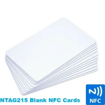 50pcs NTAG215 Празни NFC карти PVC тагове NFC215 13.56Mhz TagMo водоустойчив RFID NFC телефон 504 байта