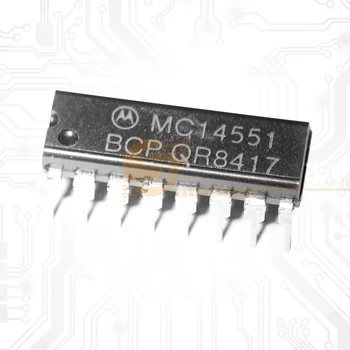 5pcs / партида Нов MC14551BCP MC14551B DIP-16 Switch IC чип