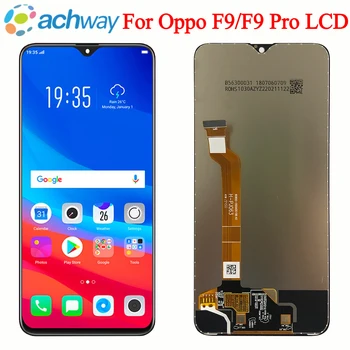6.3'' дисплей за OPPO F9 LCD CPH1823 CPH1881 дисплей екран сензорен дигитайзер с рамка за OPPO F9 Pro CPH1825 LCD екран