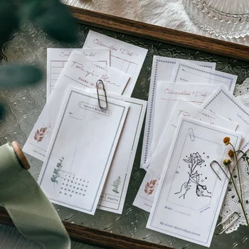 60 листа растение записваеми нелепкава бележка бележка подложка за отметки скрапбукинг прост материал хартия канцеларски материали офис консумативи
