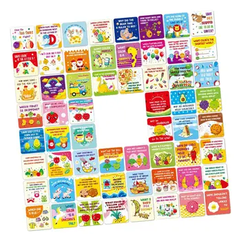 60Pcs обяд кутия бележка за деца картички поздравителни картички сладък мотивационен за ученик учител момчета момичета деца пикници