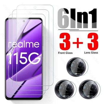 6In1 закалено стъкло случай за Realme 11 4G 5G камера защитно стъкло Realmi 11 Realme11 5G RMX3780 6.72
