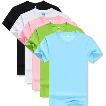 A3048 линия плътен цвят тениски мъжки ново пристигане стил лято къс ръкав мъже тениска