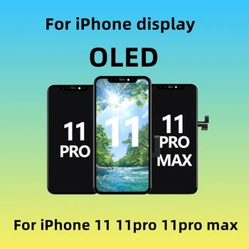 AAA +++ дисплей за iPhone X XR XS XS MAX LCD с 3D сензорен екран дигитайзер събрание замяна за 12 Pro Max 13 Pro дисплей