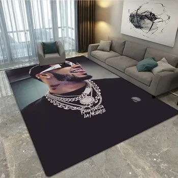 Anuel AA рапър хип-хоп певец килим,килим килим за хол спалня диван изтривалка декорация,Kid Play нехлъзгащ етаж мат