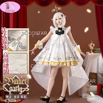 COSTAR игра Genshin въздействие Paimon косплей костюм Хелоуин тоалети жени колеги вечерна рокля
