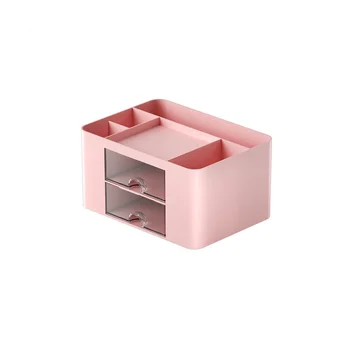 Desk Organizer, многофункционален държач за писалка чекмедже за бюро, държач за писалка за офис домашно училище-розово