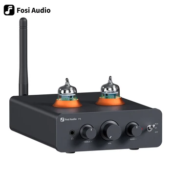 Fosi Audio P3 Bluetooth тръбен усилвател HiFi стерео предусилвател клапан вакуум с висок бас тон контрол за домашен високоговорител