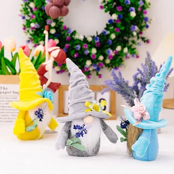 Gnome плетач / Плетене Lovers Подарък / Скандинавски Knome / Уникален подарък за мама Коледни орнаменти Начало декор