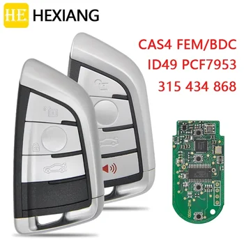 HE Xiang Ключ за дистанционно управление на автомобил за BMW 3 5 7 F Series CAS4 CAS4 + FEM / BDC EWS5 ID49 PCF7945 PCF7953 Замяна на Promixity карта