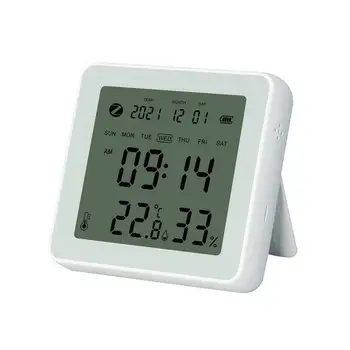 Home Assistant Термометър детектор Гласов контрол Сензор за температура и влажност Интелигентен дом Tuya Безжичен термометър