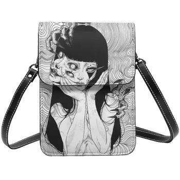 Junji рамо чанта аниме част 4 работа кожа мобилен телефон чанта студент подарък за многократна употреба чанти