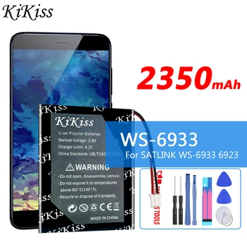 KiKiss Мощна батерия WS6933 WS 6933 2350mAh за сателитна телевизия SATLINK цифров сателит Finder Meter WS-6933 6923 DVB-S / S2 батерии