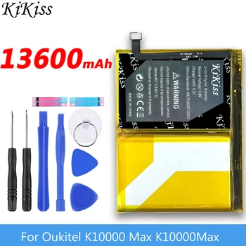 KiKiss замяна висококачествен голям капацитет 13600mAh резервна батерия за Oukitel K10000 Max K10000Max K 10000 Max Smart Phone