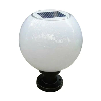  LED 200MM слънчева стена стълб лампа открит кръгла топка кръгла светлина пътека светлина