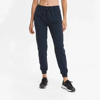 Lulu Разтегливи тъкани Свободна годни тренировка Джогър спортни панталони Жени Йога фитнес панталони със странични джобове камуфлаж панталони с дължина до глезена