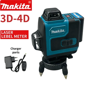 Makita 3D-4D 16Lines лазерно ниво 12V MAX CXT XPT Литиево-йонно самонивелиращо се 360 ° 3-равнина зелен лазерен инструмент за измерване на ниво