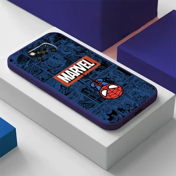 Marvel Spiderman телефон случай за Xiaomi POCO F5 F4 F3 Pro GT POCO X4 X3 Pro NFC M4 M3 Pro Coque черен мек TPU капак