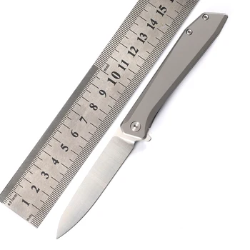 NINE THORN D2 тактически нож титанов дръжка многофункционален открит EDC инструмент сгъваем нож преносим