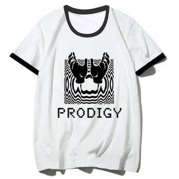Prodigy тениски жени улично облекло графичен Y2K топ момиче графично облекло