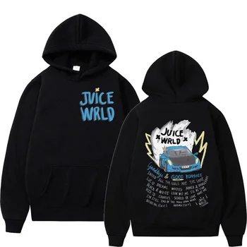Rapper Juice Wrld Album Graphic Hoodie Men Women Hip Hop Trend Rap Sweatshirts Autumn Winter Fashion Vintage Oversized Pullovers