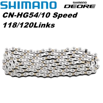 Shimano Deore HG54 10 Speed Bike Chain MTB Планински велосипед 10s Вериги HG-X HG-54 за Deore m591 m610 m670 m6000 Система