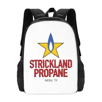 Strickland пропан раници за училище тийнейджъри момичета пътни чанти Ханк Хил Боби карикатура шоу комедия
