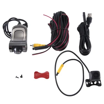 U6 Предни и задни двойни записващи камери HD рекордер за шофиране ADAS Заден ход Visual General Car