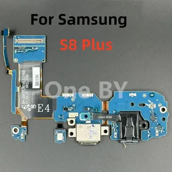 USB конектор за зареждане за Samsung Galaxy S8, G950F, S8 Plus, G955F, основен порт, мек кабел, резервни части, 1 диск
