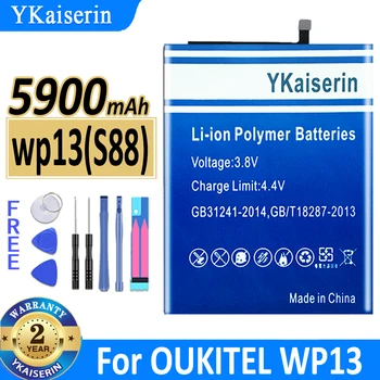 YKaiserin за OUKITEL WP13 батерия мобилен телефон Wp13 (S88) 5900mAh аксесоари за подмяна на батерии за OUKITEL WP 13 смартфон